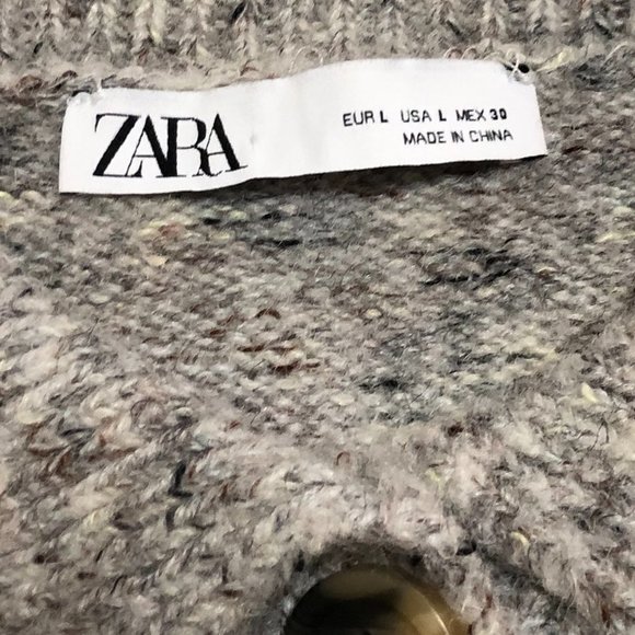 Zara Gray Women's Sweater Cardigan - Picture 5 of 7